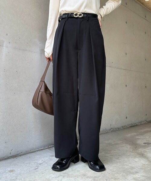 Thevon(ゼボン)の「カーブスラックス(その他パンツ・レディース・ベージュ/ブラウン/ブラック・S/M)」の8枚目の写真
