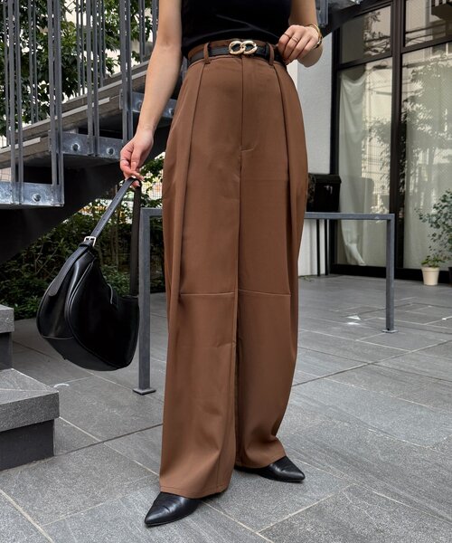 Thevon(ゼボン)の「カーブスラックス(その他パンツ・レディース・ベージュ/ブラウン/ブラック・S/M)」の12枚目の写真