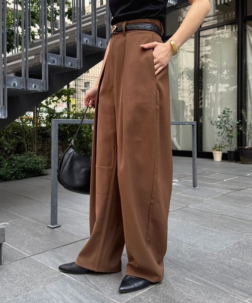 Thevon(ゼボン)の「カーブスラックス(その他パンツ・レディース・ベージュ/ブラウン/ブラック・S/M)」の16枚目の写真