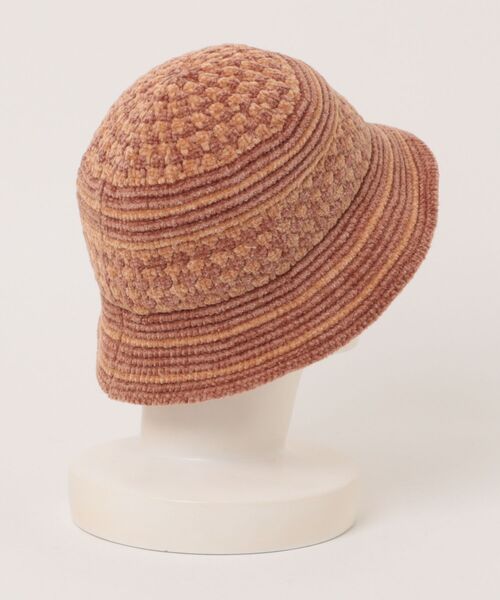 BILLABONG(ビラボン)の「BILLABONG/ビラボン ハット BLOCK CHECK CHENILLE HAT BF014-907(ハット・レディース・ブラック×ホワイト/ブラウン系その他・FREE)」の3枚目の写真
