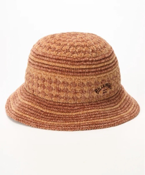 BILLABONG(ビラボン)の「BILLABONG/ビラボン ハット BLOCK CHECK CHENILLE HAT BF014-907(ハット・レディース・ブラック×ホワイト/ブラウン系その他・FREE)」の2枚目の写真