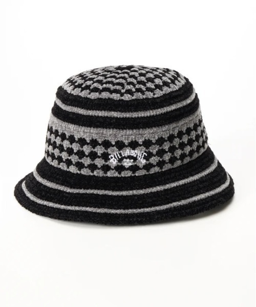 BILLABONG(ビラボン)の「BILLABONG/ビラボン ハット BLOCK CHECK CHENILLE HAT BF014-907(ハット・レディース・ブラック×ホワイト/ブラウン系その他・FREE)」の4枚目の写真