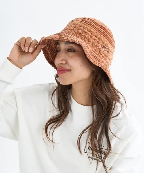 BILLABONG(ビラボン)の「BILLABONG/ビラボン ハット BLOCK CHECK CHENILLE HAT BF014-907(ハット・レディース・ブラック×ホワイト/ブラウン系その他・FREE)」の15枚目の写真