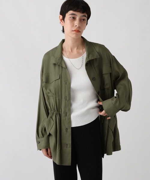 セール】《ウタオ》スタンドワークシャツジャケット（ブルゾン