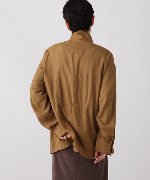 セール】《ウタオ》スタンドワークシャツジャケット（ブルゾン