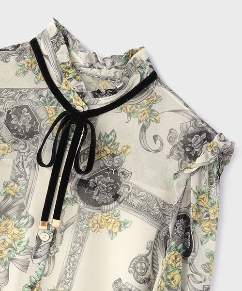 オーナメントフラワープリントワンピース（ワンピース）｜GRACE