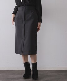 OPAQUE.CLIP | ミドル丈タイトスカート【洗濯機OK】(スカート)