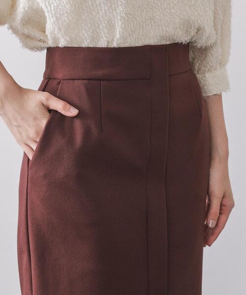 OPAQUE.CLIP(オペークドットクリップ)の「ミドル丈タイトスカート【洗濯機OK】(スカート・レディース・チャコールグレー/ダークブラウン・38/40)」の11枚目の写真