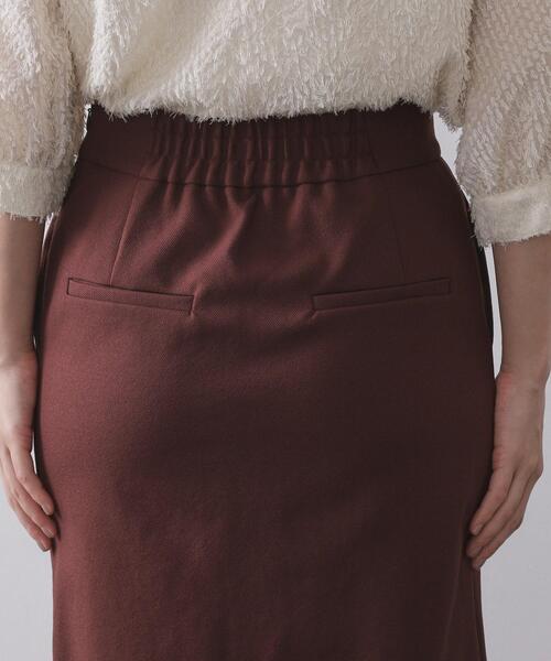 OPAQUE.CLIP(オペークドットクリップ)の「ミドル丈タイトスカート【洗濯機OK】(スカート・レディース・チャコールグレー/ダークブラウン・38/40)」の12枚目の写真