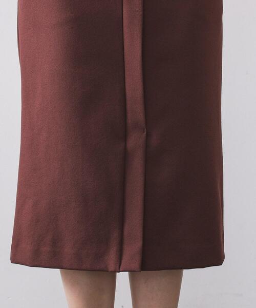 OPAQUE.CLIP(オペークドットクリップ)の「ミドル丈タイトスカート【洗濯機OK】(スカート・レディース・チャコールグレー/ダークブラウン・38/40)」の13枚目の写真