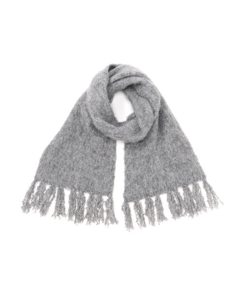 NATURAL BEAUTY BASIC（ナチュラルビューティーベーシック）の「◇メランジミストマフラー（マフラー・レディース・グレー/オフホワイト/ブルー・FREE）」の4枚目の写真