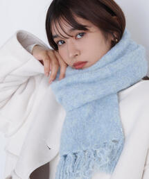 未使用【FUR COLLECTION/ナチュラル チンチラマフラー】ボンボン 新品☆チンチラマフラー☆オールチンチラ ナチュラルチンチラ