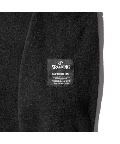 SPALDING(スポルディング)の「【SPALDING/スポルディング】コートサイド フリース ハーフジップ プルオーバー(パーカー・メンズ・ブラック/グレー・MEDIUM/LARGE)」の19枚目の写真