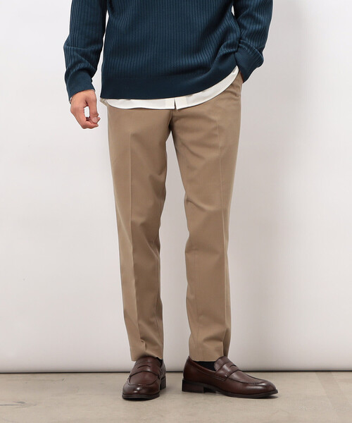 COMME CA ISM(コムサイズム)の「【スマートベーシックパンツ】両面起毛 ストレッチツイル テーパードスラックス(スラックス・メンズ・ブラック/グレー/ベージュ/ネイビー・X-LARGE/LARGE/MEDIUM/SMALL)」の4枚目の写真