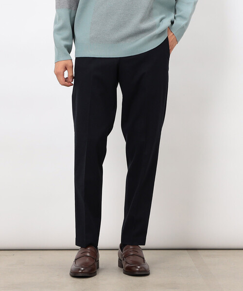 COMME CA ISM(コムサイズム)の「【スマートベーシックパンツ】両面起毛 ストレッチツイル テーパードスラックス(スラックス・メンズ・ブラック/グレー/ベージュ/ネイビー・X-LARGE/LARGE/MEDIUM/SMALL)」の1枚目の写真