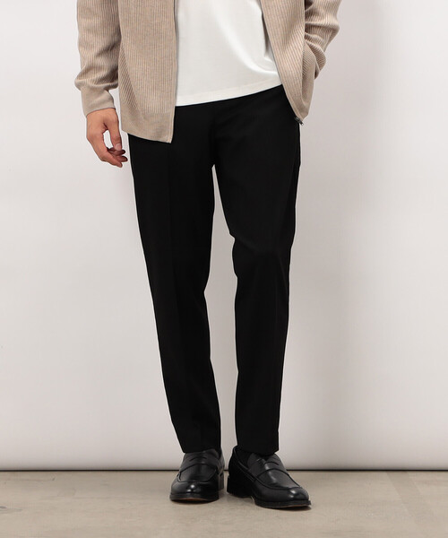 COMME CA ISM(コムサイズム)の「【スマートベーシックパンツ】両面起毛 ストレッチツイル テーパードスラックス(スラックス・メンズ・ブラック/グレー/ベージュ/ネイビー・X-LARGE/LARGE/MEDIUM/SMALL)」の2枚目の写真