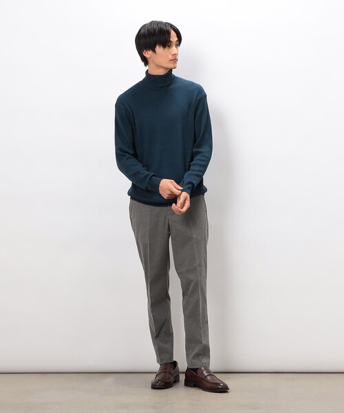 COMME CA ISM(コムサイズム)の「【スマートベーシックパンツ】両面起毛 ストレッチツイル テーパードスラックス(スラックス・メンズ・ブラック/グレー/ベージュ/ネイビー・X-LARGE/LARGE/MEDIUM/SMALL)」の7枚目の写真