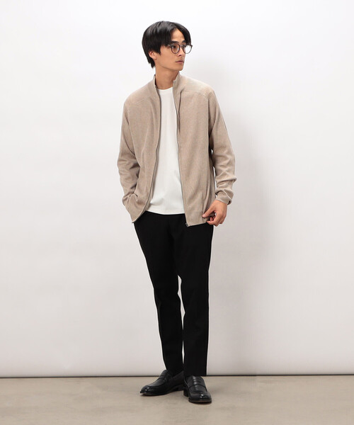 COMME CA ISM(コムサイズム)の「【スマートベーシックパンツ】両面起毛 ストレッチツイル テーパードスラックス(スラックス・メンズ・ブラック/グレー/ベージュ/ネイビー・X-LARGE/LARGE/MEDIUM/SMALL)」の10枚目の写真