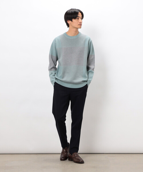 COMME CA ISM(コムサイズム)の「【スマートベーシックパンツ】両面起毛 ストレッチツイル テーパードスラックス(スラックス・メンズ・ブラック/グレー/ベージュ/ネイビー・X-LARGE/LARGE/MEDIUM/SMALL)」の13枚目の写真