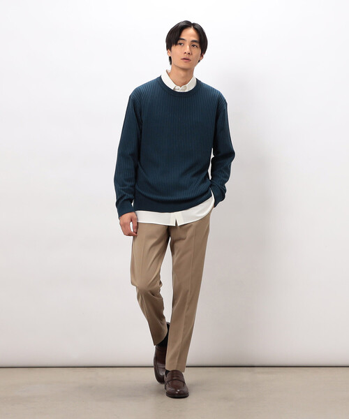 COMME CA ISM(コムサイズム)の「【スマートベーシックパンツ】両面起毛 ストレッチツイル テーパードスラックス(スラックス・メンズ・ブラック/グレー/ベージュ/ネイビー・X-LARGE/LARGE/MEDIUM/SMALL)」の18枚目の写真