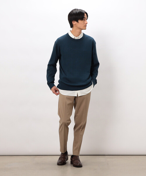 COMME CA ISM(コムサイズム)の「【スマートベーシックパンツ】両面起毛 ストレッチツイル テーパードスラックス(スラックス・メンズ・ブラック/グレー/ベージュ/ネイビー・X-LARGE/LARGE/MEDIUM/SMALL)」の19枚目の写真