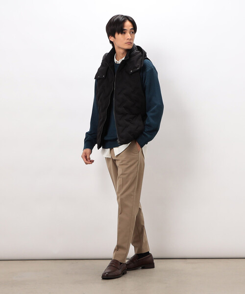 COMME CA ISM(コムサイズム)の「【スマートベーシックパンツ】両面起毛 ストレッチツイル テーパードスラックス(スラックス・メンズ・ブラック/グレー/ベージュ/ネイビー・X-LARGE/LARGE/MEDIUM/SMALL)」の20枚目の写真