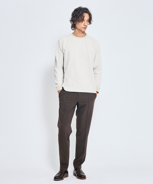 ABAHOUSE(アバハウス)の「【ON/OFF兼用】パウダータッチ ピンタック イージースラックス / 360°ストレッチ 軽量(スラックス・メンズ・ブラウン/グレー/ネイビー・44/46/48/50)」の19枚目の写真