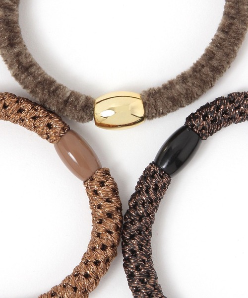 LOWRYS FARM（ローリーズファーム）の「10セットヘアゴム 598334（ヘアゴム・レディース・ブラック/カーキ/ブラウン・FREE）」の11枚目の写真