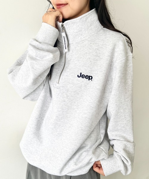 PEOPLE1 　スウェット　ハーフジップ　ポップアップ　グレー　Mサイズ MXP メンズ WARM SWEAT ハーフジップ - 〈O2〉BETTER THAN ONE - ほぼ