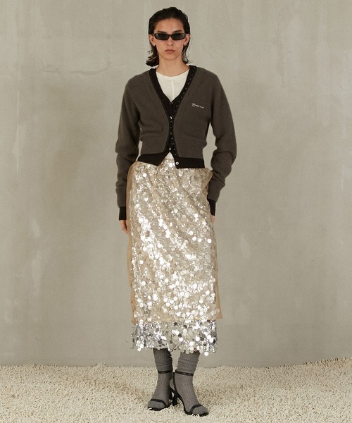 PRANK PROJECT（プランクプロジェクト）の「チュールラップスパンコールスカート / Tulle wrap sequin skirt（スカート・レディース・ホワイト/ベージュ・FREE）」の11枚目の写真