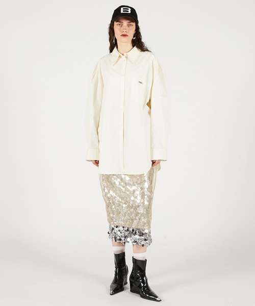 PRANK PROJECT（プランクプロジェクト）の「チュールラップスパンコールスカート / Tulle wrap sequin skirt（スカート・レディース・ホワイト/ベージュ・FREE）」の9枚目の写真