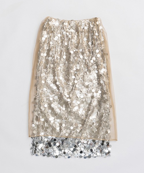 PRANK PROJECT（プランクプロジェクト）の「チュールラップスパンコールスカート / Tulle wrap sequin skirt（スカート・レディース・ホワイト/ベージュ・FREE）」の21枚目の写真