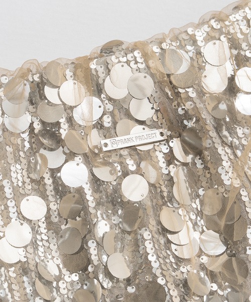 チュールラップスパンコールスカート / Tulle wrap sequin skirt