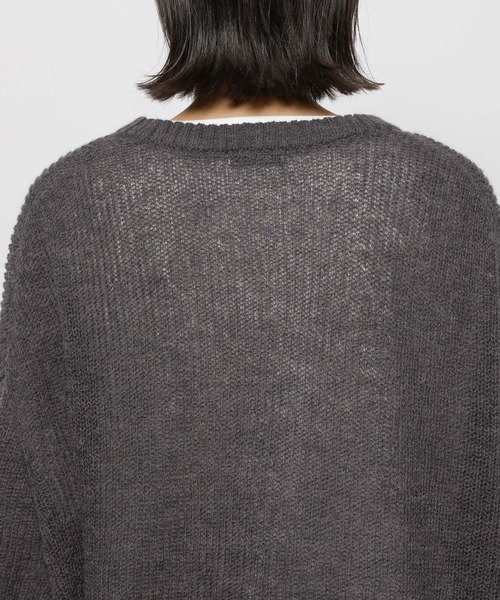 niko and...(ニコアンド)の「アルパカウールMIXニットプルオーバー(ニット/セーター・レディース・ライトブルー/ライトグレー/ピンク/チャコール・MEDIUM/LARGE)」の12枚目の写真