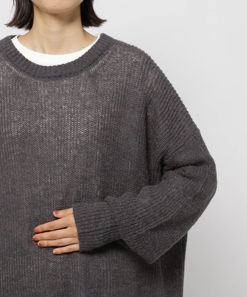 アルパカウールMIXニットプルオーバー（ニット/セーター）｜niko