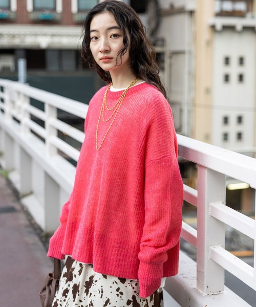 アルパカウールMIXニットプルオーバー（ニット/セーター）｜niko and