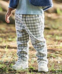 【お揃い】ネルギンガムチェックロングパンツ(80~100cm)