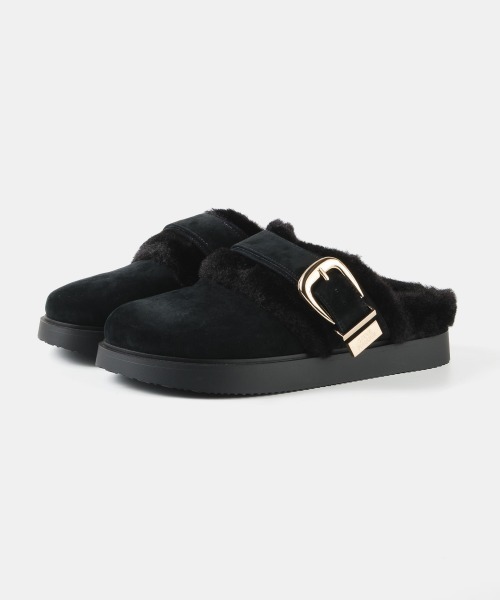 STEVE MADDEN（スティーブマデン）の「ファーバックルサボ/S.MADDEN COZYUP-VA（スリッポン・レディース・タン/ブラック・22.5cm/23.0cm/23.5cm/23.5-24/24.0cm/24.5cm）」の15枚目の写真