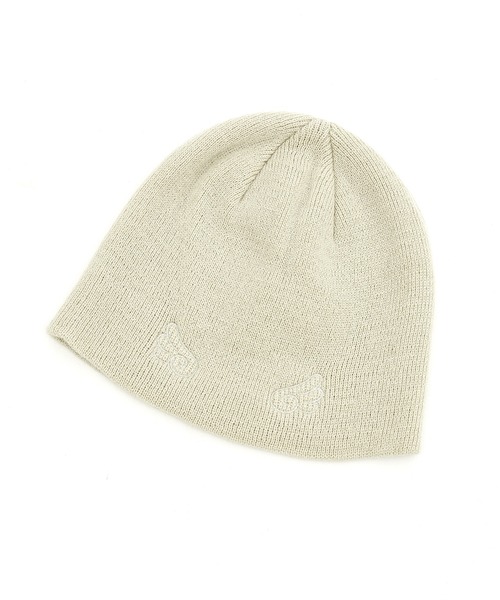 an meets zakka 天使の羽ラメ刺繍ニットビーニー（ニットキャップ