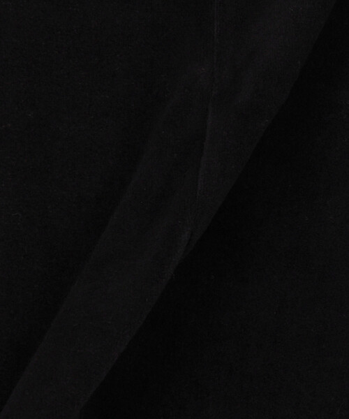 BASERANGE（ベースレンジ）の「Baserange/ベースレンジ TRE SWEATSHIRT / PUTR-VE-WI25 / Vネック ベロアトップ（Tシャツ/カットソー・レディース・ブラック・SMALL）」の6枚目の写真