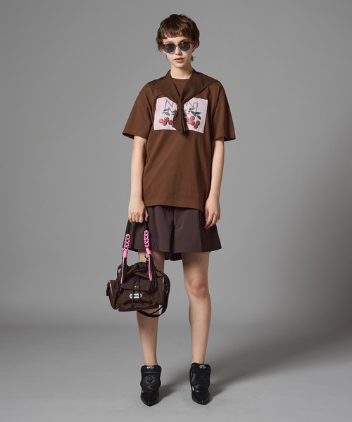 NON TOKYO（ノントーキョー）の「WATER PLOOF 3TAC WIDE SHORTS（スラックス・レディース・ブラウン/ブラック・2/1）」の10枚目の写真