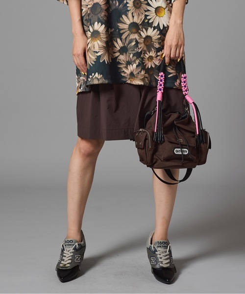 NON TOKYO（ノントーキョー）の「WATER PLOOF 3TAC WIDE SHORTS（スラックス・レディース・ブラウン/ブラック・2/1）」の11枚目の写真