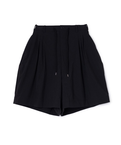 NON TOKYO（ノントーキョー）の「WATER PLOOF 3TAC WIDE SHORTS（スラックス・レディース・ブラウン/ブラック・2/1）」の3枚目の写真