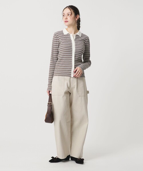 BEAUTY&YOUTH UNITED ARROWS（ビューティーアンドユースユナイテッドアローズ）の「コットンデニム ペインターパンツ（デニムパンツ・レディース・オフホワイト/ベージュ・M/S）」の4枚目の写真