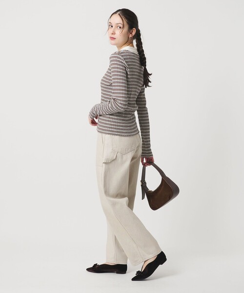 BEAUTY&YOUTH UNITED ARROWS（ビューティーアンドユースユナイテッドアローズ）の「コットンデニム ペインターパンツ（デニムパンツ・レディース・オフホワイト/ベージュ・M/S）」の5枚目の写真