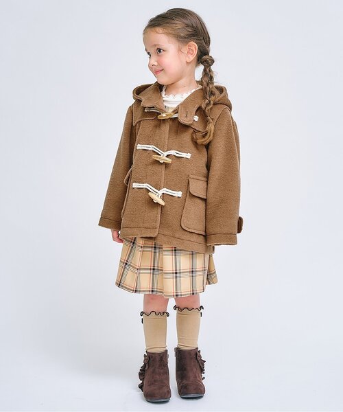 apres les cours（アプレレクール）の「【ジュニア対応】ダッフルコート（ダッフルコート・キッズ・ネイビー/キャメル・100/140/130/120/110/90/80）」の3枚目の写真