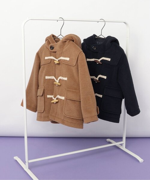 アクリス カシミヤ アンゴラ ニットダッフル フード 畦編み ブラウン L JIGGYS SHOP（ジギーズショップ） セーター ニット クルーネック