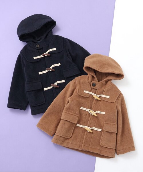 apres les cours（アプレレクール）の「【ジュニア対応】ダッフルコート（ダッフルコート・キッズ・ネイビー/キャメル・100/140/130/120/110/90/80）」の9枚目の写真