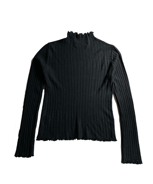 セール】スリムリブ編み ハイネックニット / ベーシック韓国 Y2K 美