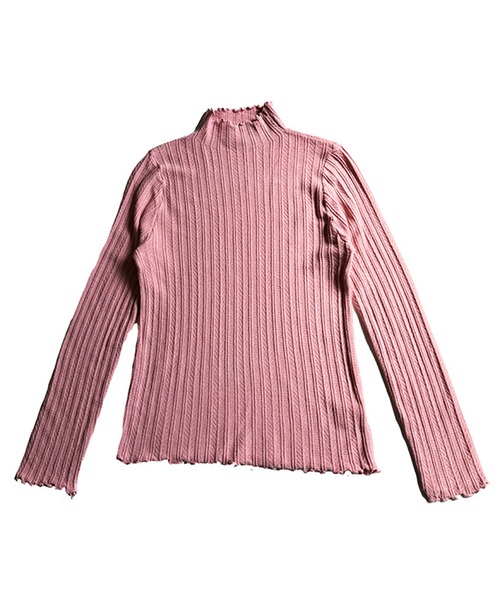 VIBGYOR（ヴィブジョー）の「スリムリブ編み ハイネックニット / ベーシック韓国 Y2K 美シルエット 秋冬(CZ)（ニット/セーター・レディース・グレー/ベージュ/ホワイト/ピンク/ブラック/ライトベージュ/アイボリー/イエロー・FREE）」の18枚目の写真